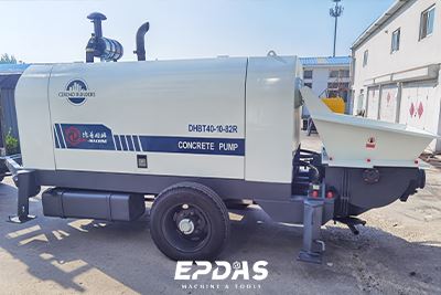 Trailer Betongpump för lagerbyggnad